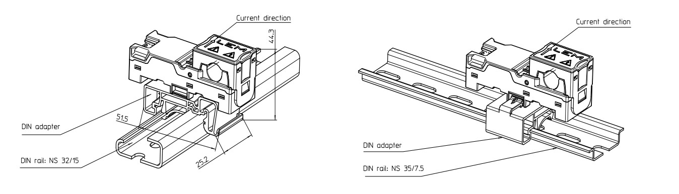 HTRS Assembly with DIN adapter