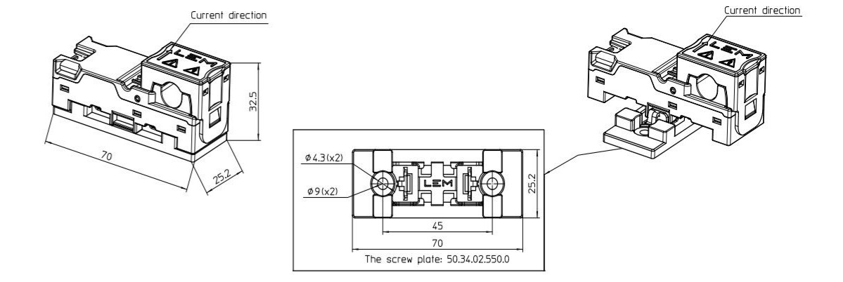 HTRS Assembly with screw plate